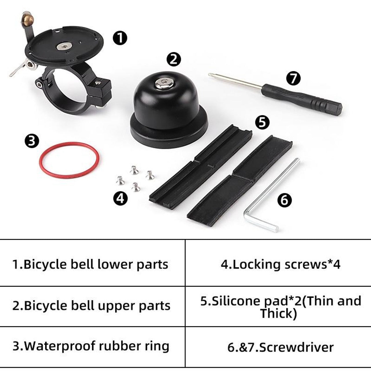 Bike AirTag Case with Bell