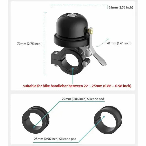 Bike AirTag Case with Bell - Guards Armor