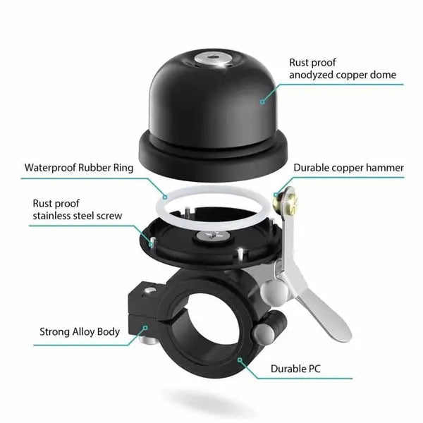 Bike AirTag Case with Bell - Guards Armor
