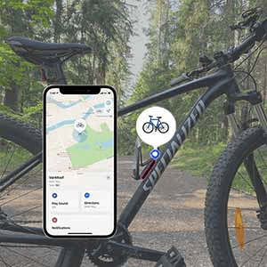 Airtag bicycle tracker